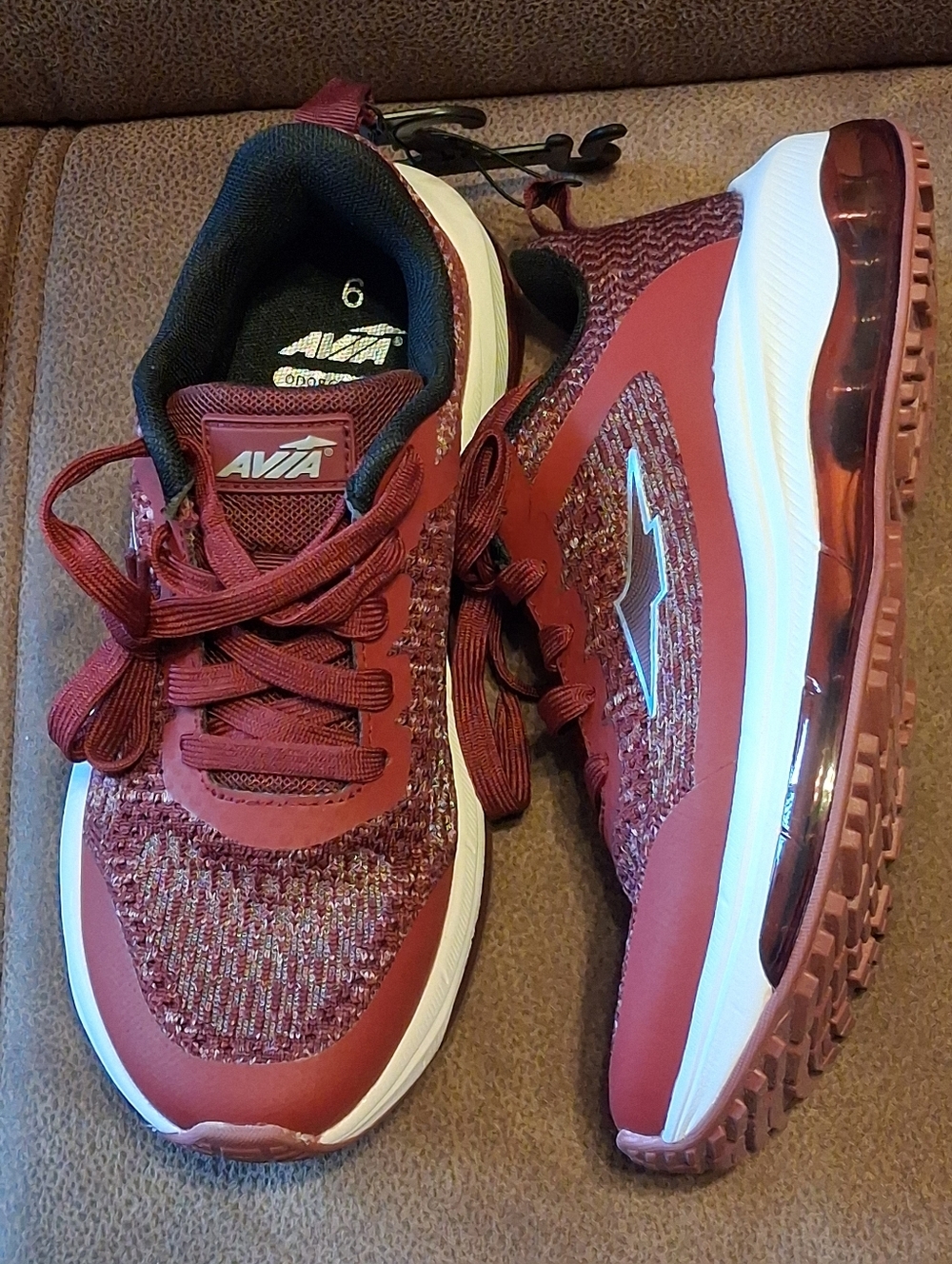 AVIA 02 Air 360 Women's Burgundy Athletic Shoes Size 6